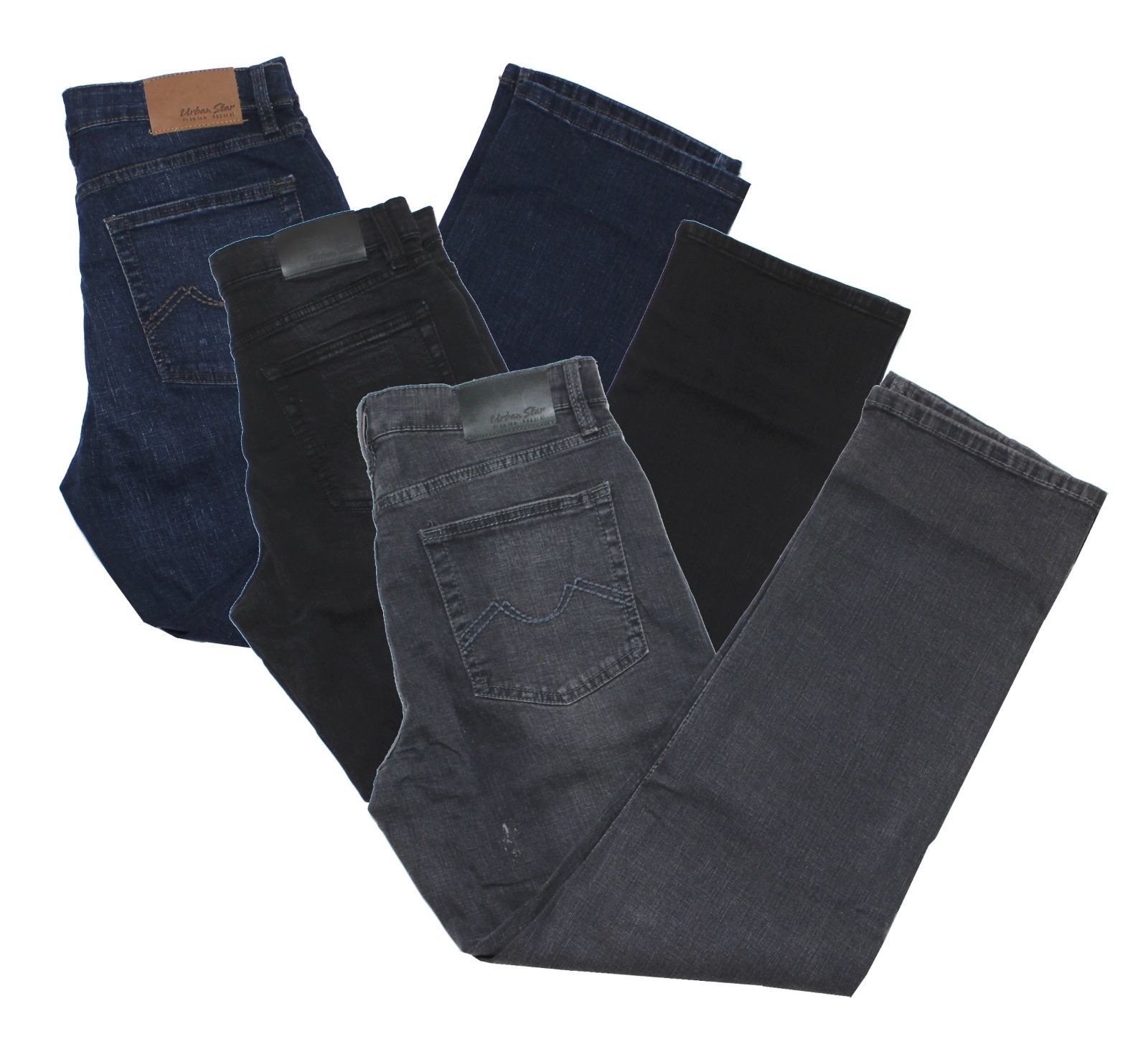 Image of NWT Urban Star Men's Relaxed Fit Straight Leg Jeans