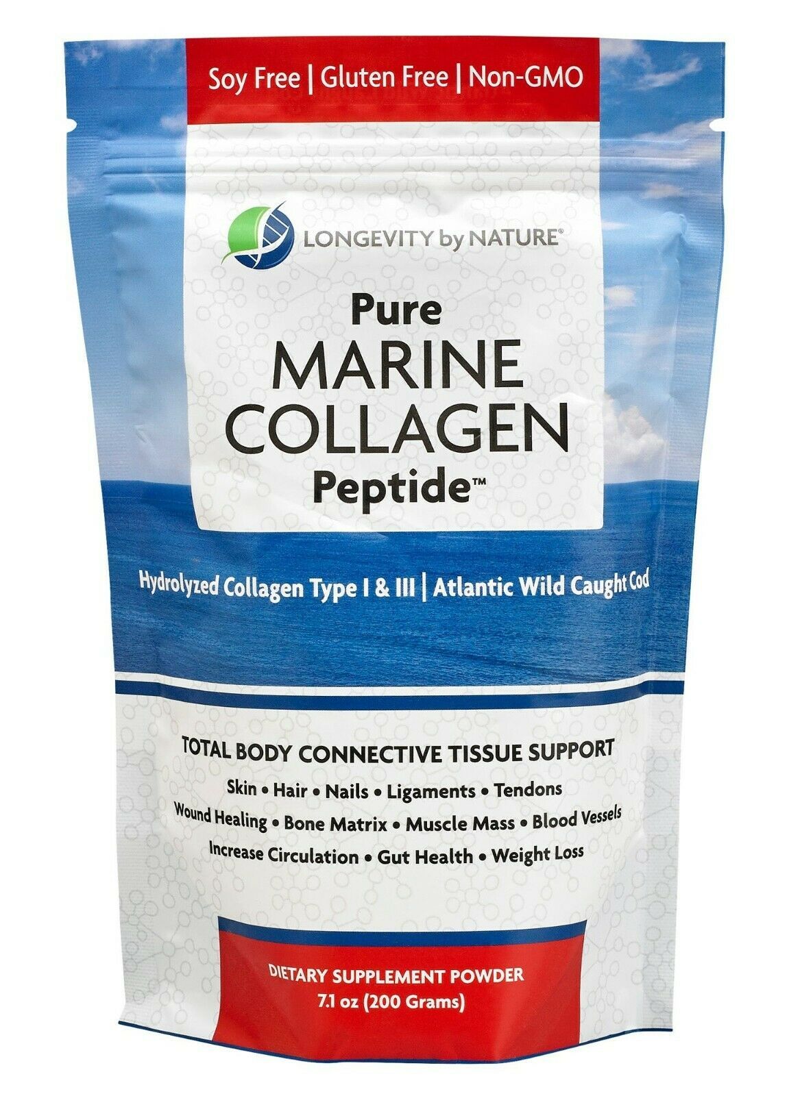 HYDROLYZED COLLAGEN PEPTIDE POWDER TYPE I & III FOR TOTAL HEALTH!