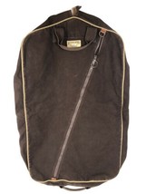Lands End Garment Bag Square Ringer Hanging Luggage Suit Tote Brown Vintage - $93.14