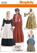 Simplicity Sewing Pattern 3723 Women's Pioneer Pilgrim Costumes Size R5 (14-16-1 - $13.48