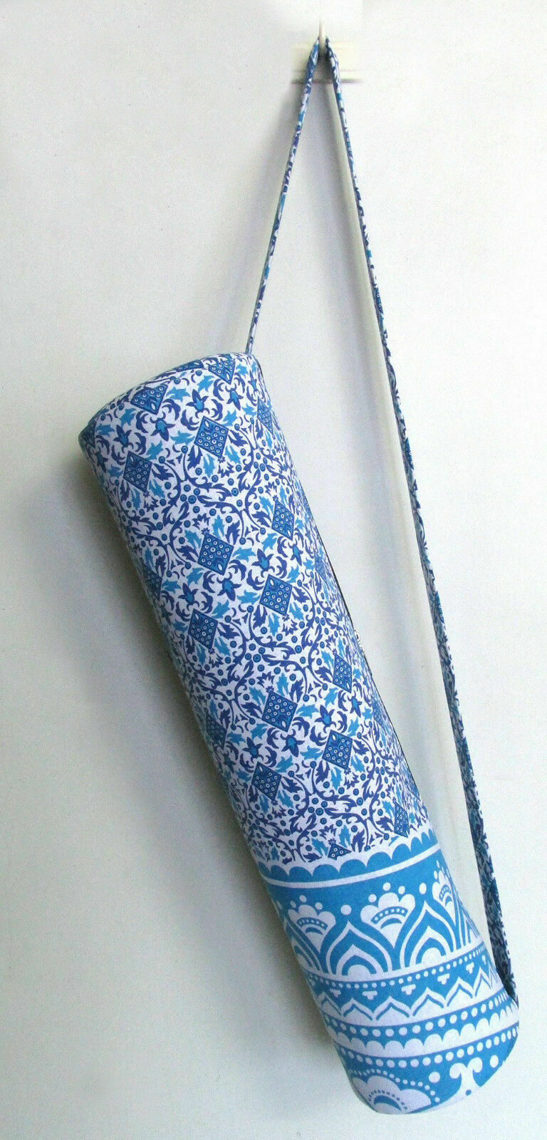 New Mandala Blue Ombre Yoga Mat Gym Exercise Carrier Bags With Shoulder Strap
