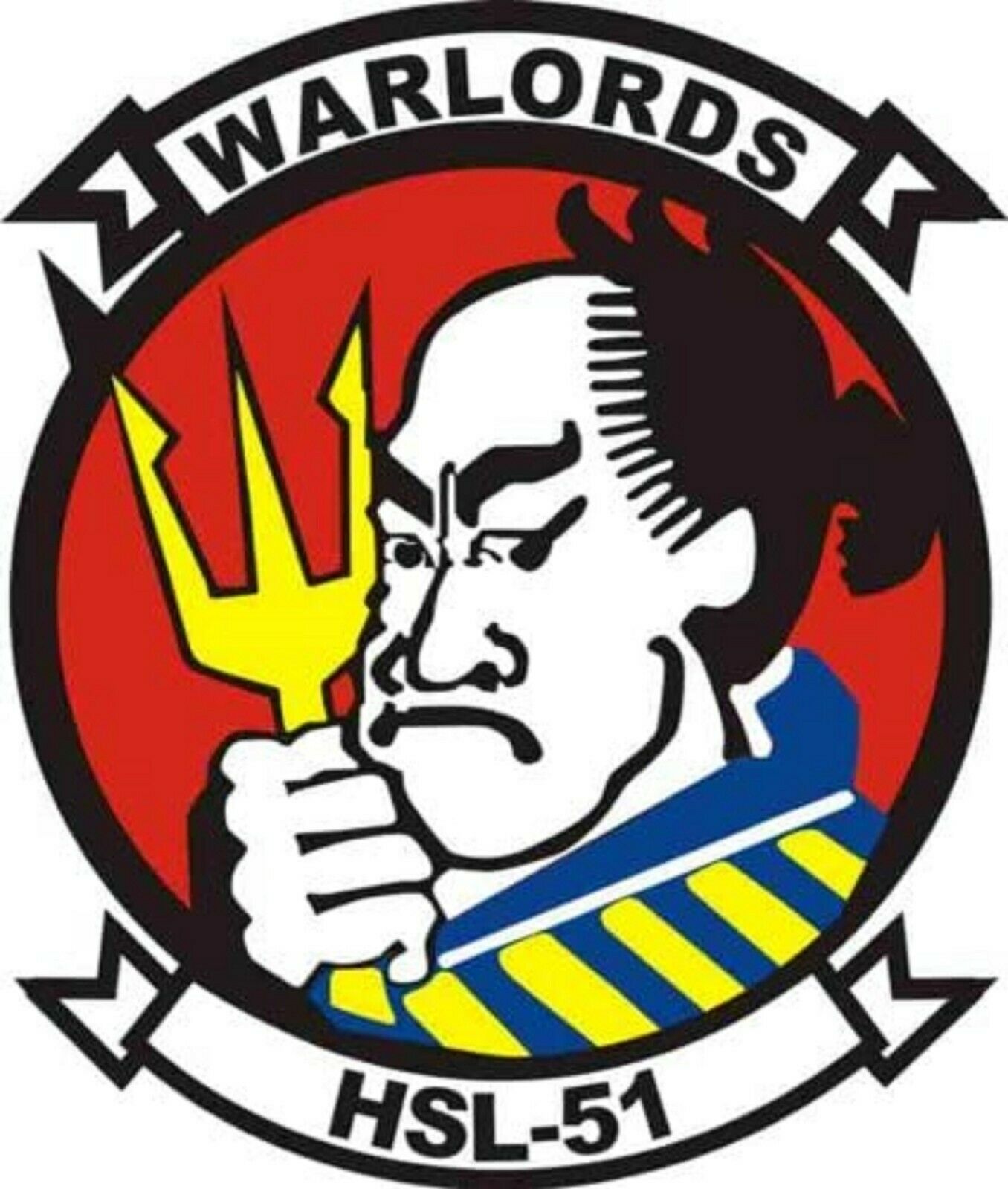US Navy HSL-51 Warlords Squadron Decal Sticker - Navy