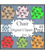 Chair Digital Clipart Vol. 2 - $1.35