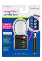 Travel Smart Magnifying Luggage Lock - Black - $9.99