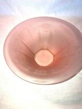Vintage Satinized Pink Depression Glass Princess Hat Bowl  - $29.99