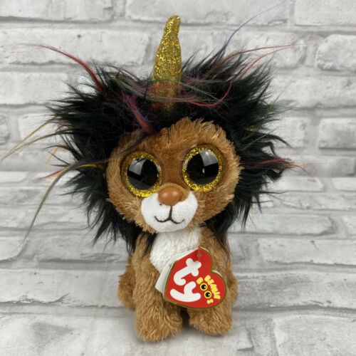 2019 Ty Beanie Boos 9" Ramsey Unicorn Horn Lion Stuffed Animal Plush August 16 for sale online 