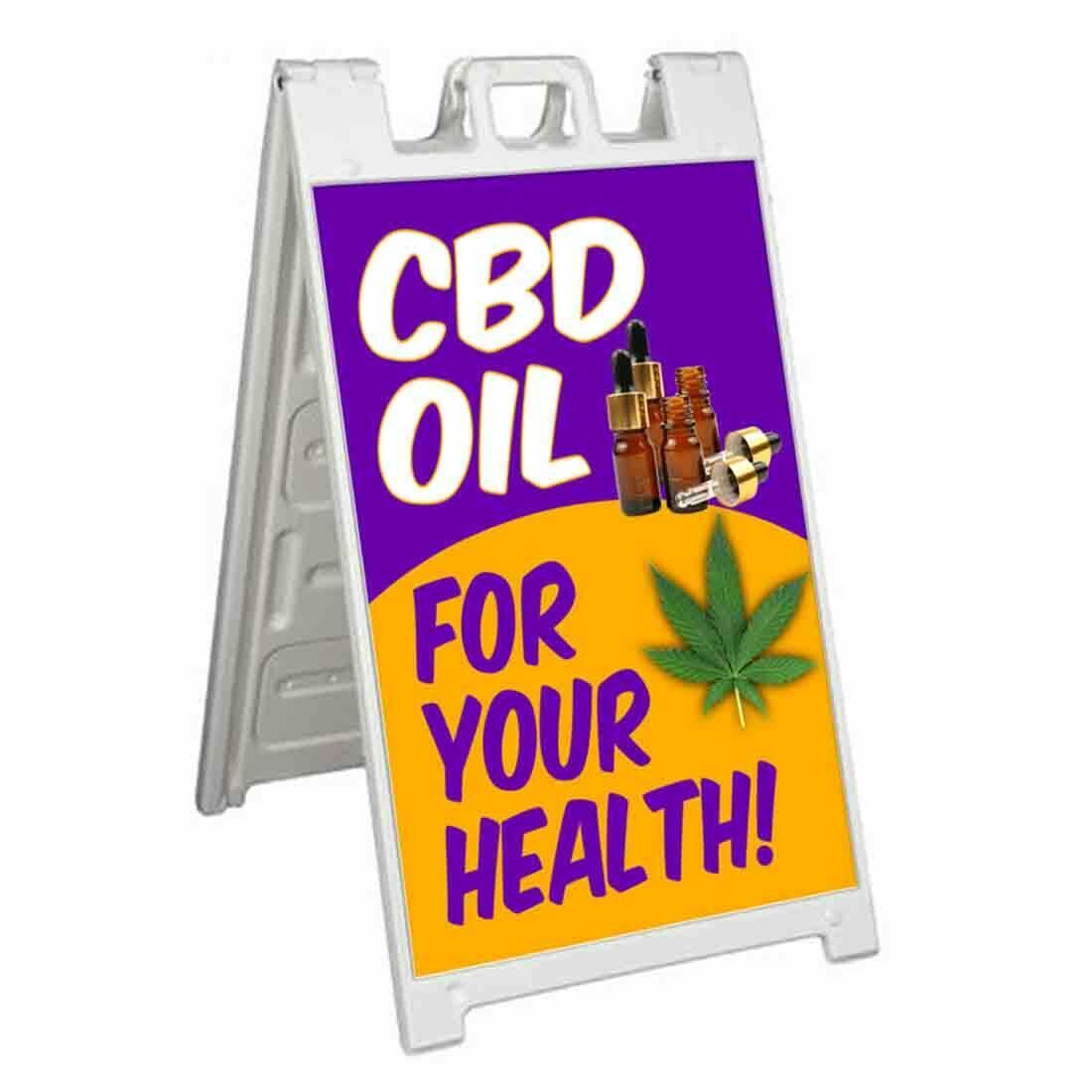 Cbd For Your Health Signicade 24x36 Aframe and similar items