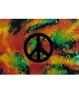 Peace Sign Poster Flag Psychedelic - $14.99