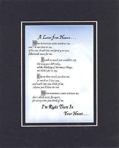 GoodOldSaying - Poem for Bereavement - A Letter from Heaven Poem on 11 ...