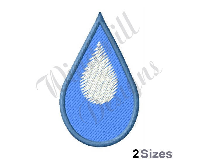 Water Drop Machine Embroidery Design Digital Art