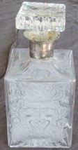Vintage Solid Crystal Decanter - VGC - INTERESTING FACE PATTERN - VERY NICE - $197.99