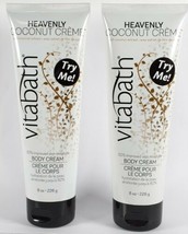 2X Vitabath Heavenly Coconut Creme Body Cream 8oz Sealed - $24.95