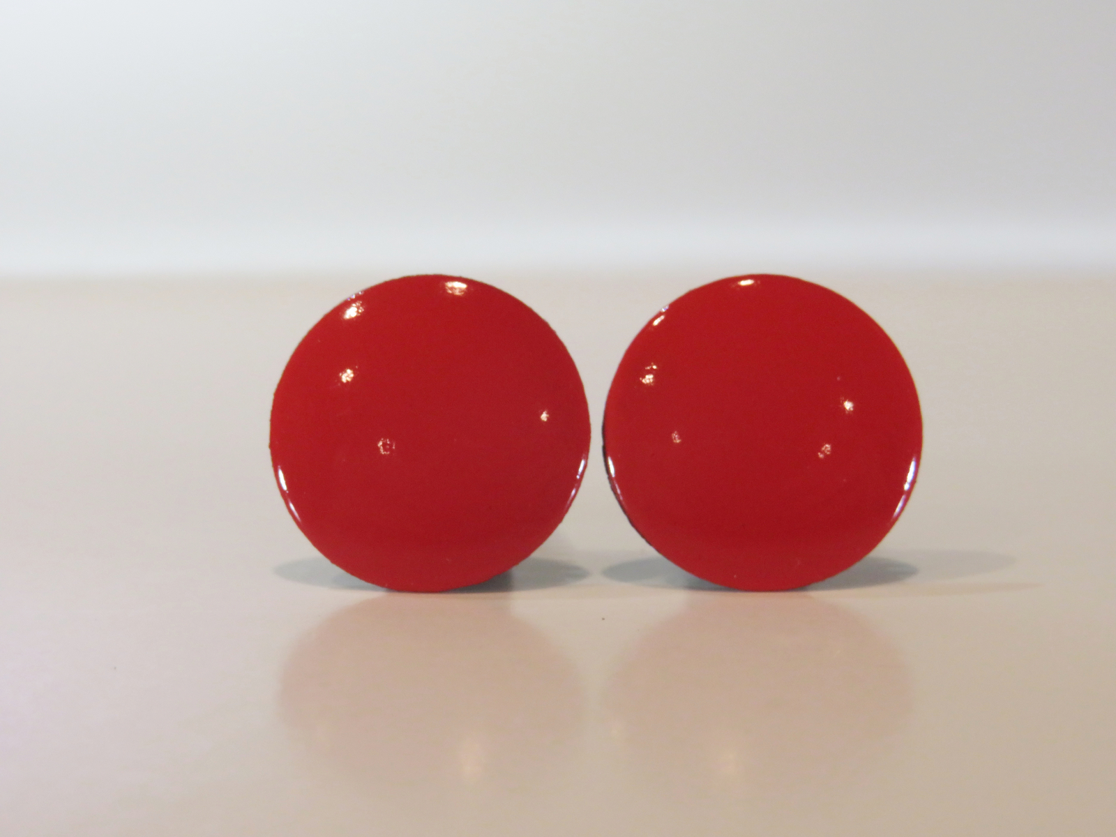 RED Set of 4 Bumper Plug Front License Plate Holes Cover 67mm hole