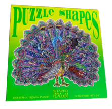Puzzle Shapes Shaped Like a Peacock! 1000 Piece Jigsaw Puzzle - $15.79