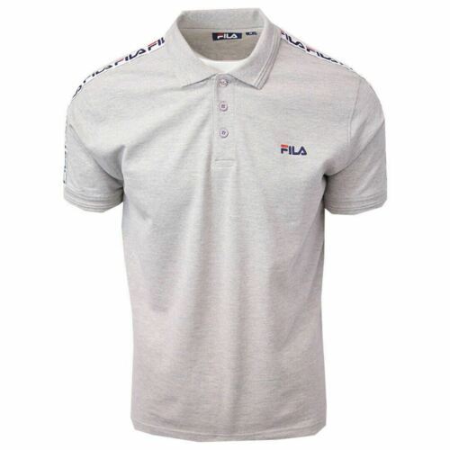FILA Men's Retro Light Grey Marl S/S Polo Shirt (Retail $50)