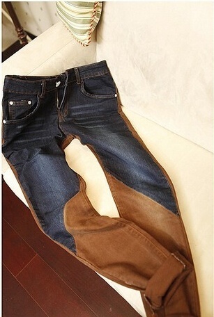 split color jeans mens
