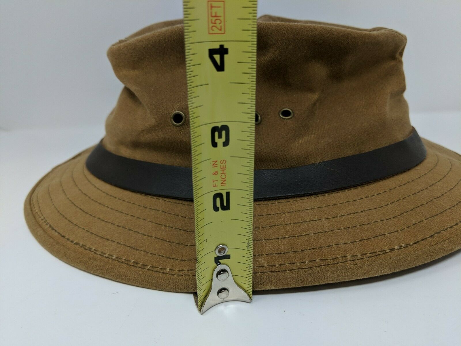 Filson Waxed Oil Cloth Coated Canvas Fedora Hunting Outdoor Hat Size ...