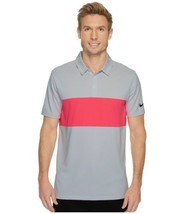 Nike Golf Breathe Color Block Polo Men’s Short (Pink/Gray, S) - $41.91