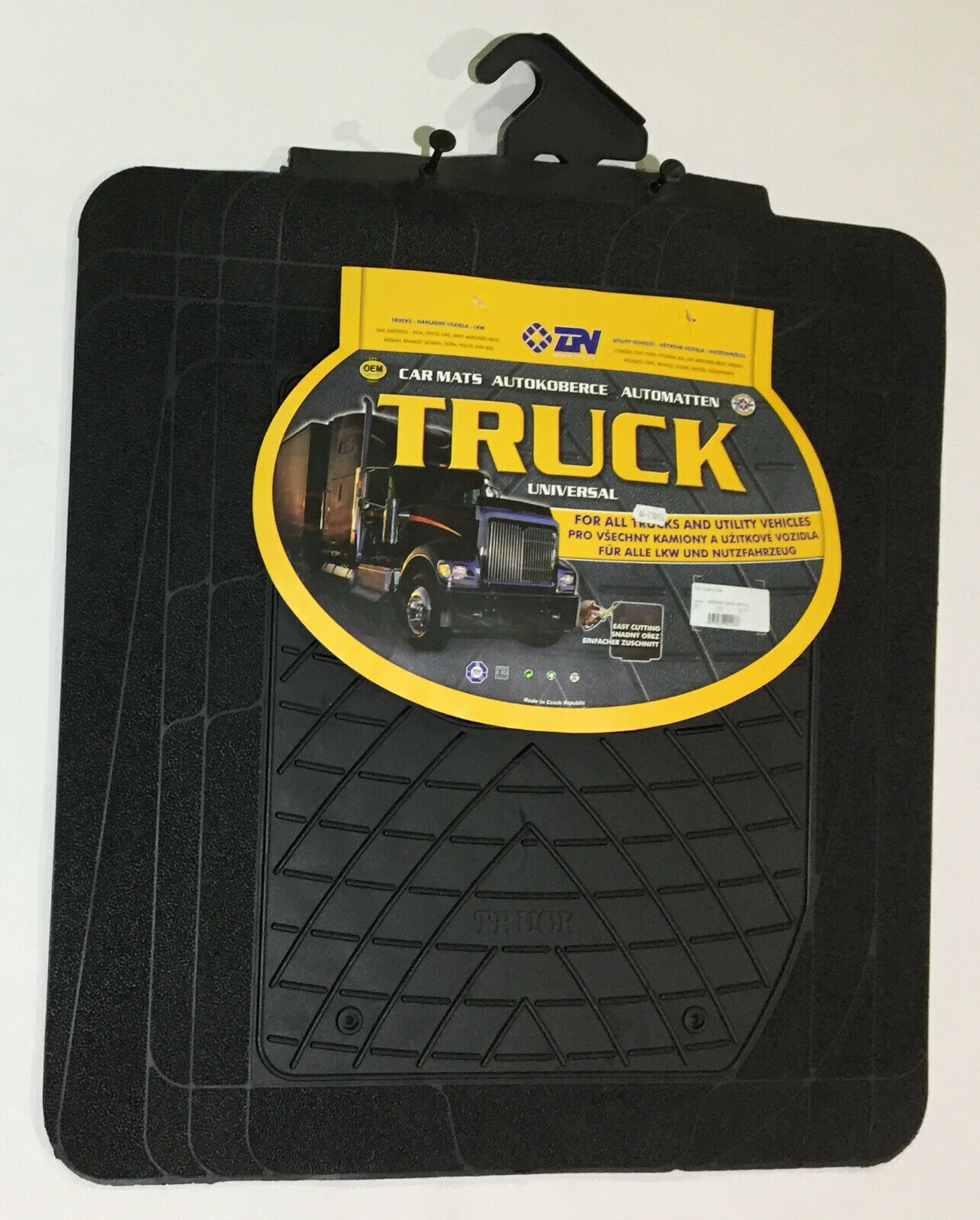ZPV 902286 Semi Tractor and Utility Truck Trim to Fit Universal Floor Mats Floor Mats, Carpets