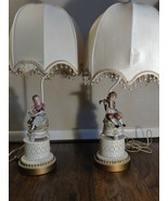 Andrea by Sadek Victorian Style Gentleman &amp; Lady 28&quot; Table Lamp Set of 2 - $387.04