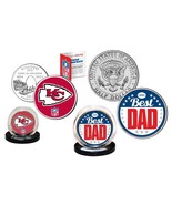 Best Dad - KANSAS CITY CHIEFS 2-Coin Set Quarter &amp; JFK Half Dollar NFL L... - $13.98