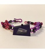 Purple Rhomboid Wristwatch Ladies Bracelet Aluminum Handmade Adjustable ... - £92.12 GBP