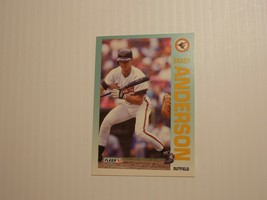 1992 Fleer Baltimore Orioles Baseball Card #1 Brady Anderson - $0.99