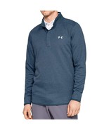 Under Armour Golf UA Storm Sweater Fleece SF Mock Henley Blue 1329832-41... - $53.45