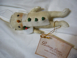 Bethany Lowe Robin Seeber Snowman Ornament Hand Painted no. RS9478 image 1