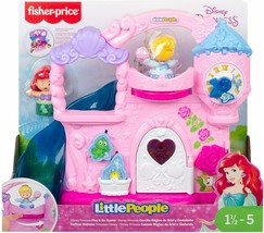 Fisher-Price Little People Disney Princess Play & Go Castle Cinderella & Ariel - $29.02