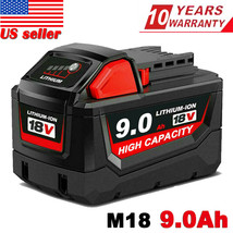 For Milwaukee M18 48-11-1890 18V 9.0 Lithium Ion Xc Hd Extended Capacity Battery - $67.99