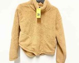 All in Motion NWT Women's M Camel Sherpa Mock Neck Long Sleeve Pullover Sweater