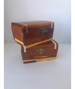 Vintage Wooden Trinket Keepsake Boxes - $38.69