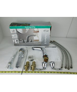 New NOS Hansgrohe Solaris E Widespread Faucet with Drain 04493000 Chrome... - $199.99