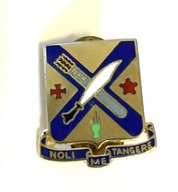 US Army 2nd Infantry Regiment Crest Ne Tangere Touch Me Not Military Lapel Pin - $7.99