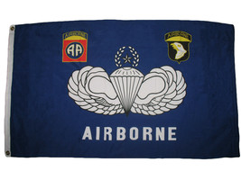 3x5 US Army Airborne 82nd and 101st Division All American Flag 3&#39;x5&#39; Banner - $7.99
