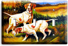 Hunting Hound Dogs Triple Light Switch Wall Plate Cover Room Hunter Cabin Decor - £13.46 GBP
