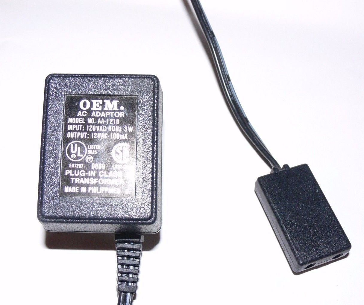 OEM 12V 1A New AC Adapter Model AA1210 Wall Charger Class 2 Power