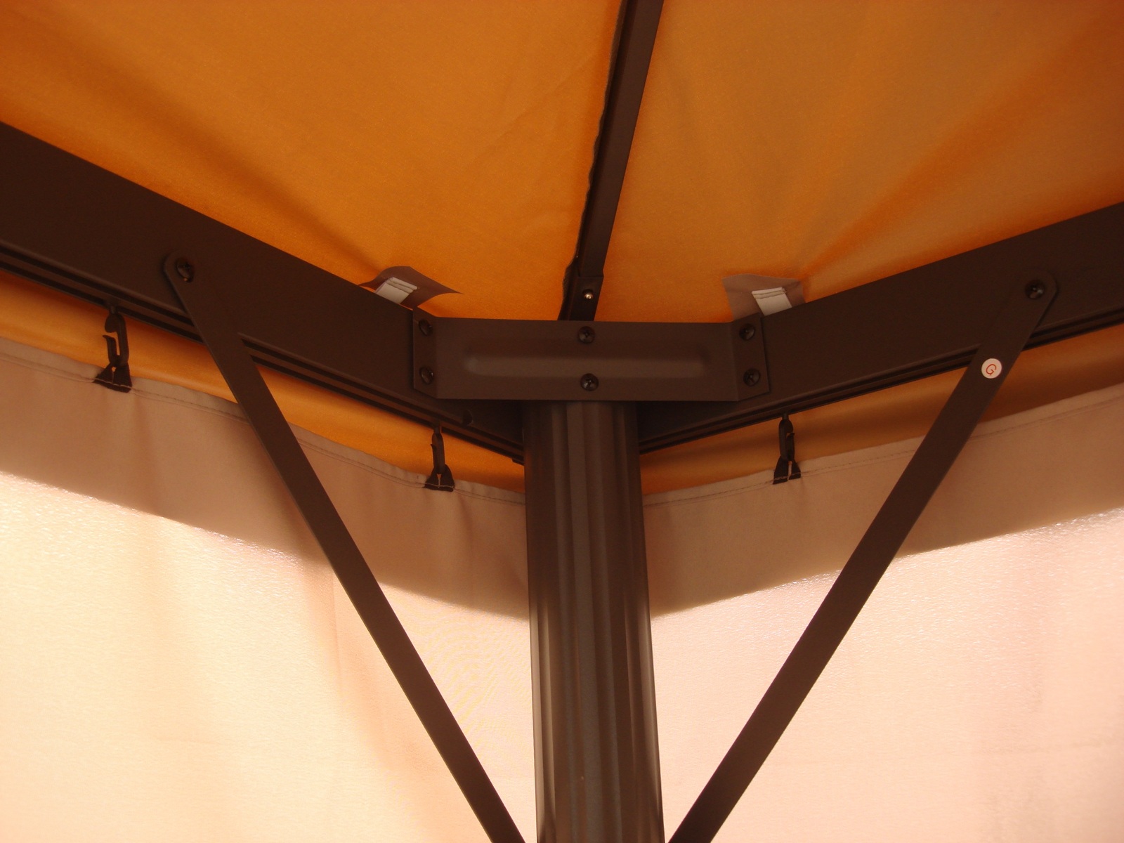 25pcs Black Railed Plastic Hooks for Gazebo Curtains or Mosquito