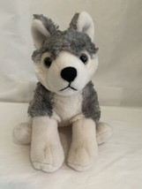Adventure Planet Wolf Plush Gray White Husky  Dog Stuffed Animal Soft Toy - $14.80