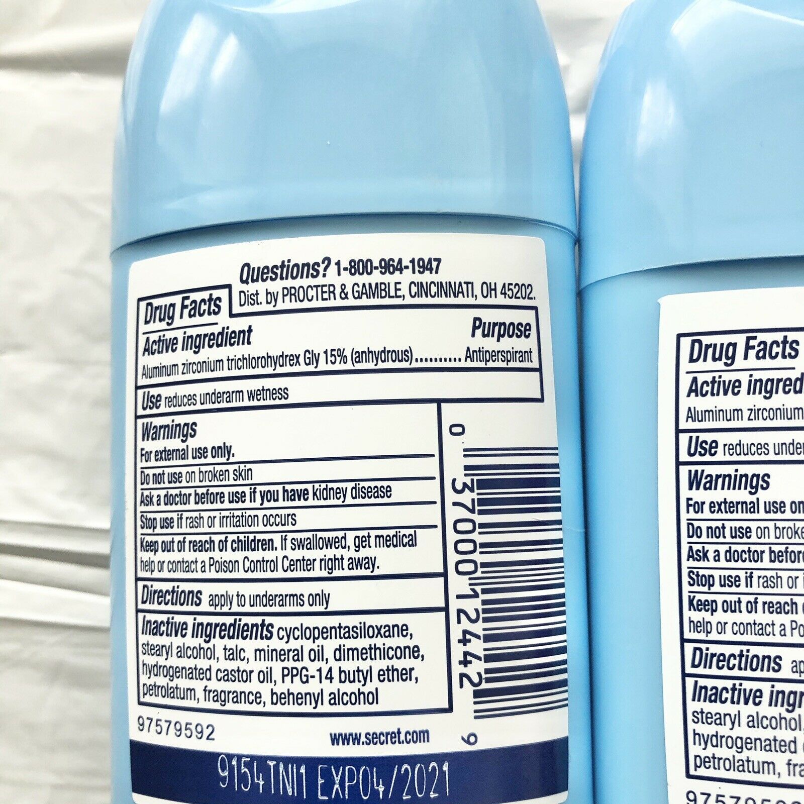 Secret Solid Antiperspirant underarm Deodorant Powder Fresh 1.7oz Lot