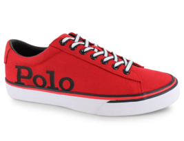 Polo Ralph Lauren Sayer Men's Red Size # 10.5 VLC Casual Lifestyle Sneakers NIB! - $74.97