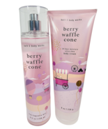 Bath &amp; Body Works BERRY WAFFLE CONE Fine Fragrance Mist Spray Body Cream... - $20.78
