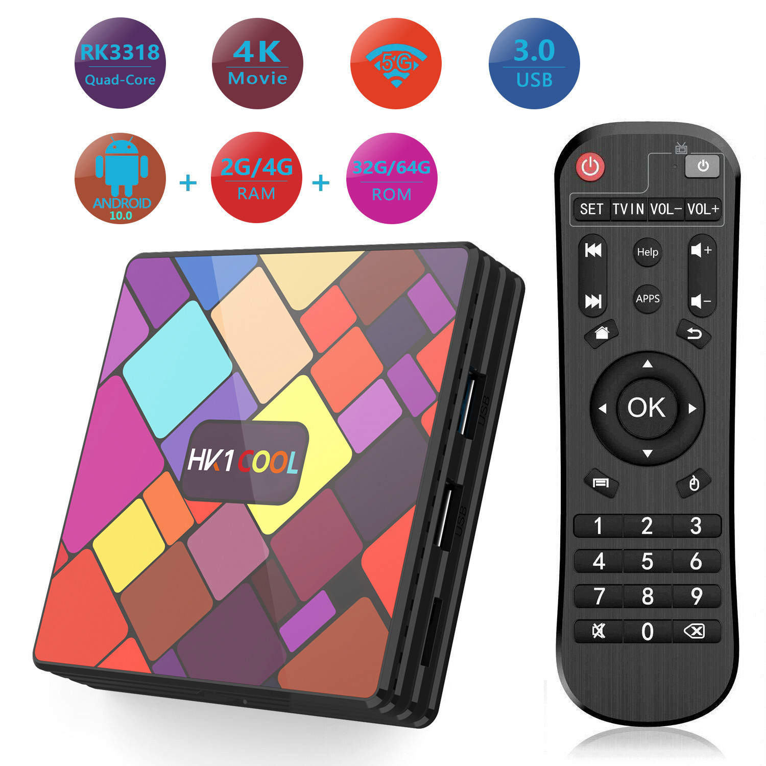 Color: 2 16gUK - HD Network Set-top Box Dual Band WIFI Player