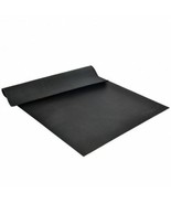 Durable Large Yoga Mat 6&#39; x 4&#39; x 8 mm Thick Workout Mats-Black - £88.08 GBP