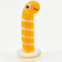 Handmade Caterpillar Worm Tiny Miniature Micro Mini Lampworking Glass Figurine image 1