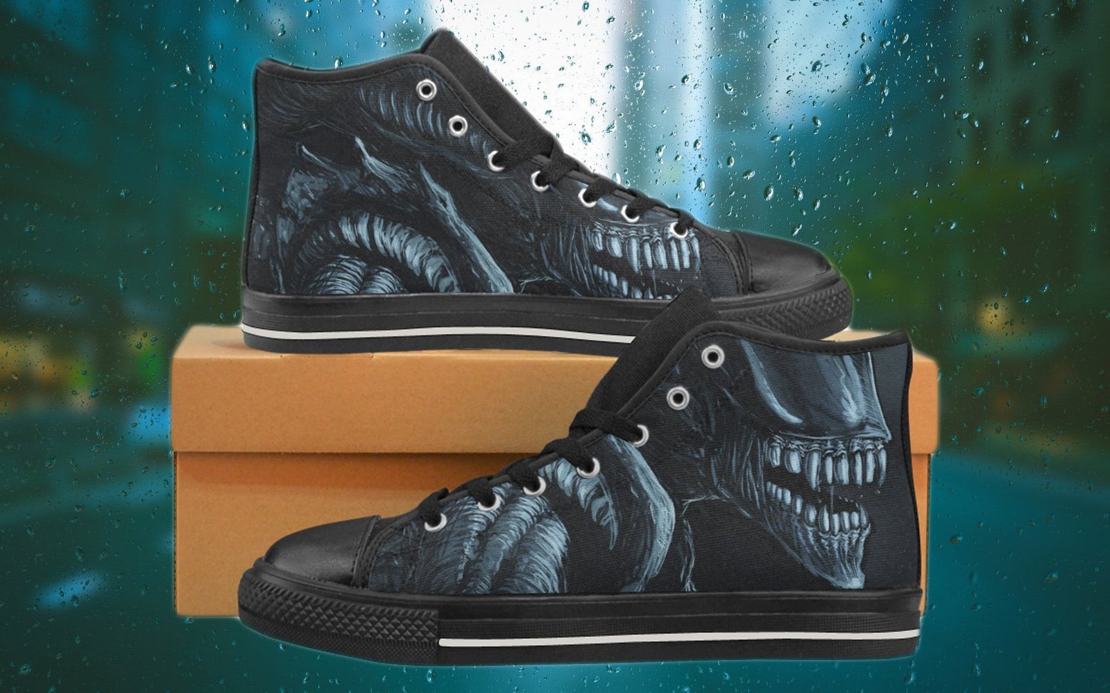 Alien horror movie custom shoes men women kids birthday present gift