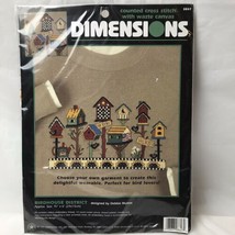 Dimensions Birdhouse District Counted Cross Stitch NEW Craft Kit - $14.84