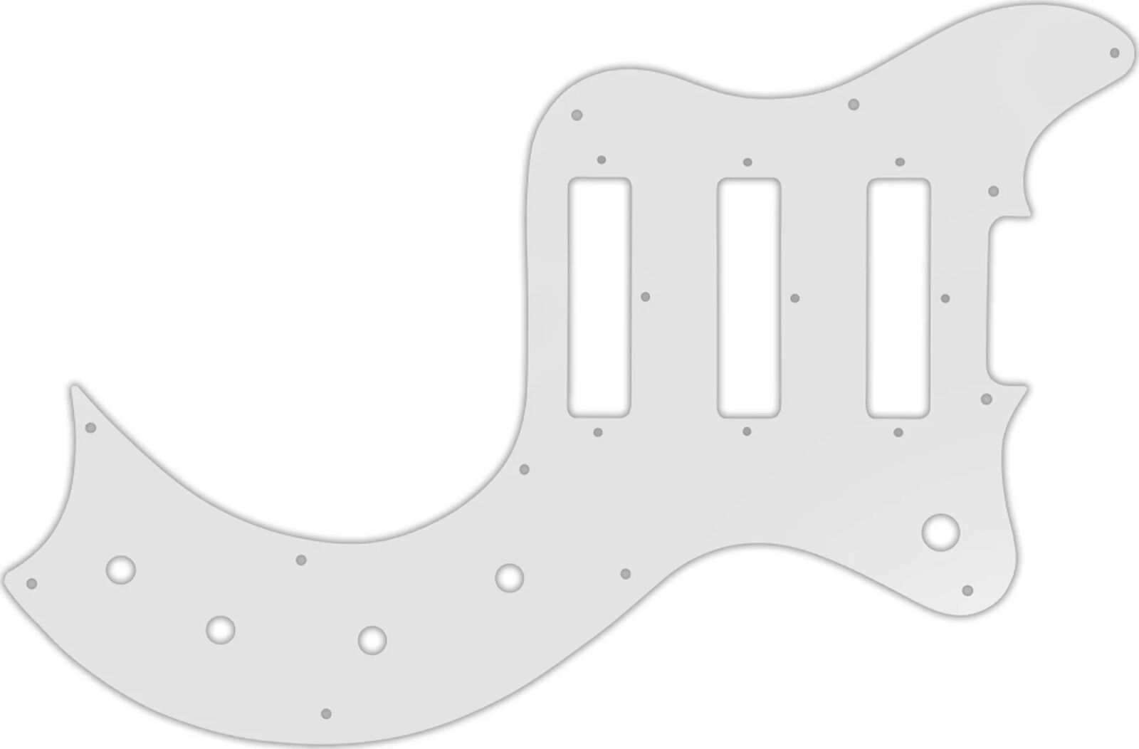 WD Custom Pickguard For Gibson S-1 #22 Translucent Milk White