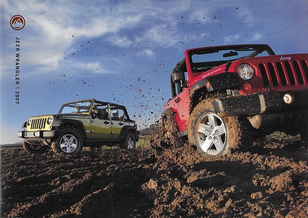 Primary image for 2007 Jeep WRANGLER brochure catalog 2nd Edition US 07 Sahara Rubicon Unlimited